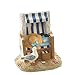 Produktbild Deko Nordsee Ostsee. Strandkorb mit Möwe, Seestern, Hut, Bücher & Sonnenbrille. aus Poly