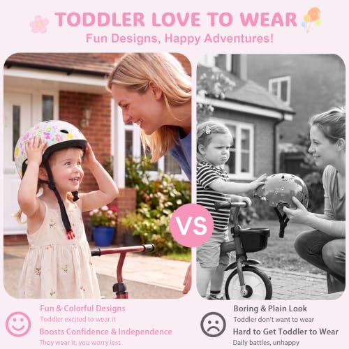 Image of Toddler Helmet, Adjustable Kids Bike Helmet for Ages 1-3-8 | Lightweight Baby Infant Helmet, Toddler Bike Helmets for Boys Girls for Balance Bike, Scooter, Cycling, Skateboard