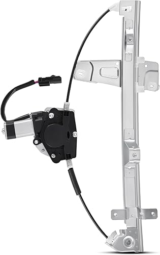 YHTAUTO Elevalunas eléctrico delantero del lado del conductor con conjunto de motor de 2 pines compatible con Jeep WJ Series Grand Cherokee