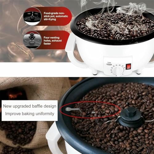 Grille-pain à café contre les grains mal cuits grâce à sa chaleur uniforme