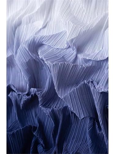 Tissu polyester plissé dégradé au mètre coupon 100x150cm loisirs créatifs