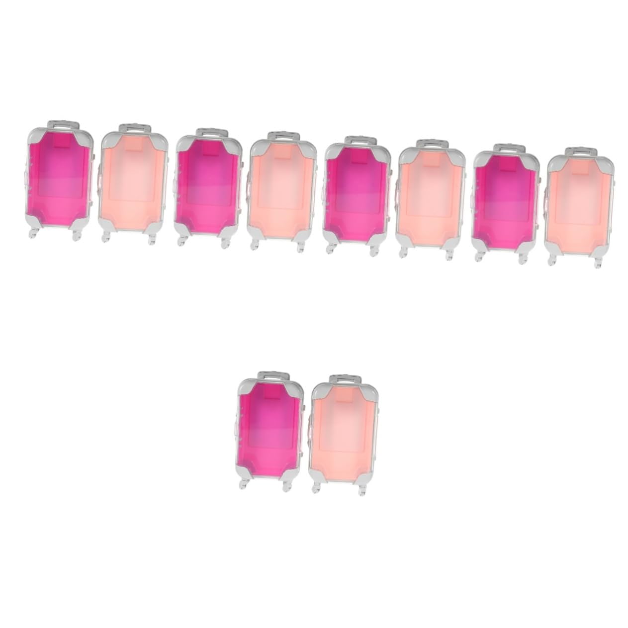 Lot De 10 Valises De Rangement Pour Faux Cils, Étuis De Maquillage Pour Femmes, Étui De Voyage Pour Maquillage, Étui De Transport Pour Maquillage, Étui De Voyage Pour Maquillage,
