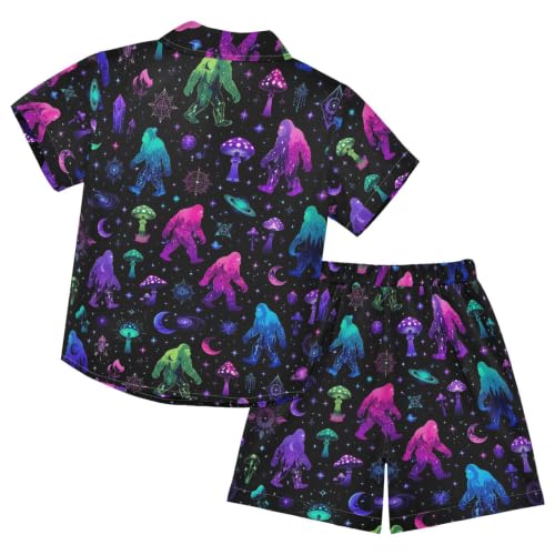 Image of 3T Toddler Boy Shorts Set Teal Hawaiian Button Down Shirts Summer Outfits for Little Boy