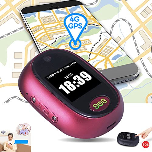 Dispositivo de seguimiento GPS para personas mayores con botón de emergencia SOS, ubicación de tono de llamada, reloj despertador y valla de seguridad, localizador personal 4G para el cuidado del