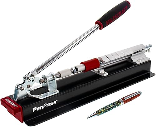 Miniatura 3 de Milescraft 4701 Pen Press  Une bolígrafos torneados y proyectos  Diseño avanzado con resorte que mantiene la pieza de trabajo en su lugar y ajusta