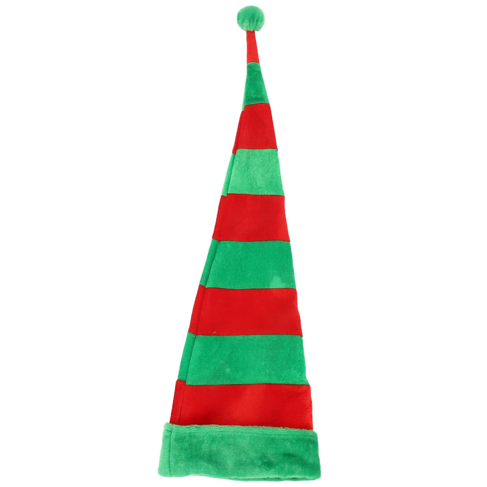Genérico Sombrero Largo Navideño Verde para Fiesta de Navidad Material de Tela y Hierro, Accesorio Creativo y Divertido para Fotos en Fiestas Navideñas