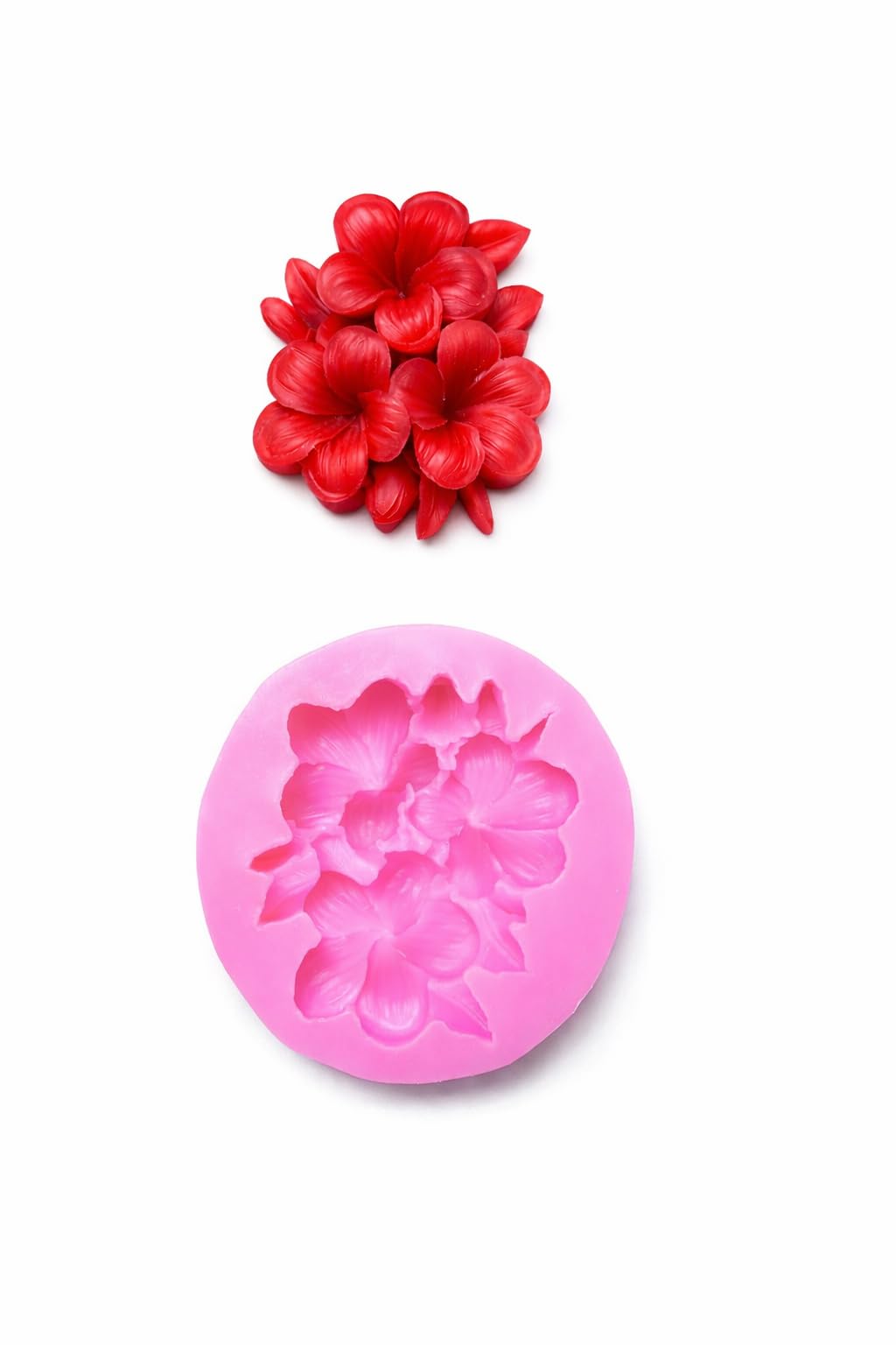 Plumeria Frangipani Flower Candle Silicone Mould, Pack of 1-image-2