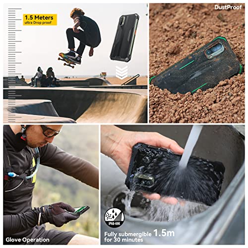 Blackview BV7100 Rugged Phone,13000mAh Battery,33W Fast Charge,10GB+128GB/1TB Expand,6.58″ FHD+,Android 12,IP69K Waterproof Unlocked Cell Phone,NFC,OTG,Glove Mode,Face/Fingerprint Rugged Smartphone