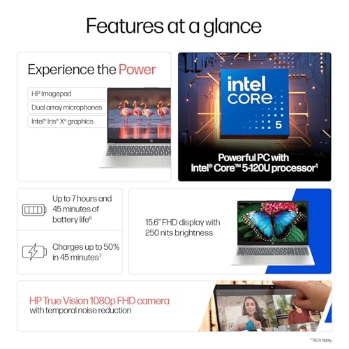 Image of HP 15, Intel Core 5-120U (8GB DDR4, 512GB SSD) FHD, Anti-Glare, Micro-Edge, 15.6'' /39.6cm, Win11, M365 Basic(1yr), Office Home24, Silver,1.59kg, fd0651TU, FHD Camera w /Privacy Shutter, Backlit Laptop