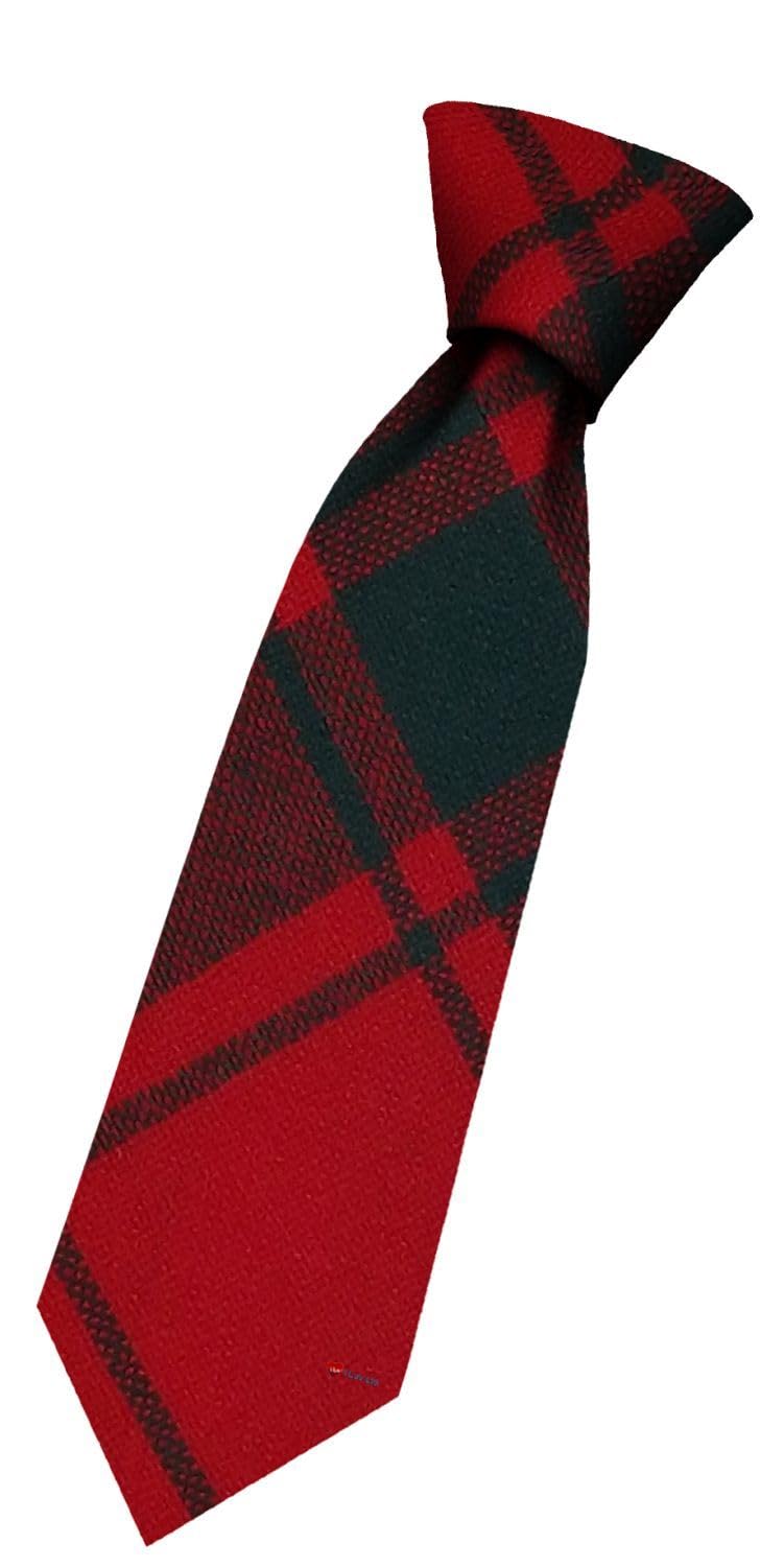I LUV LTD Boys All Wool Tie Woven And Made in Scotland in MacDonald of Sleat Modern Tartan