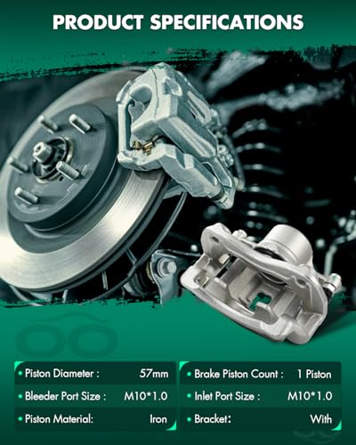 Image of SCITOO 19B6464 19B6465 Front Left & Right Disc Brake Calipers Assembly w /Bracket For Hyundai For Elantra 2011-2016,For Hyundai For Elantra Coupe 2013-2014