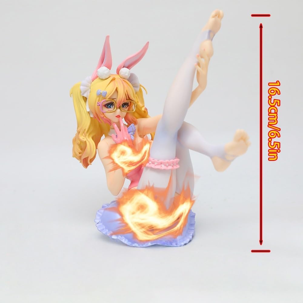 18+ Anime-Charakter-Sammler-Displayfigur, PVC-Statuenmodell(Yellow)