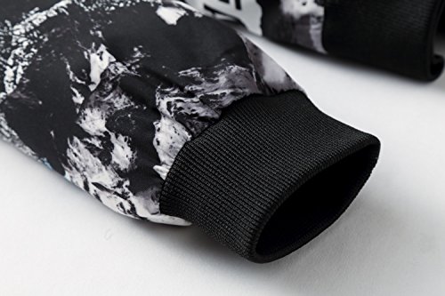 Image of HENGAO Men's Stylish Floral Bomber Jacket