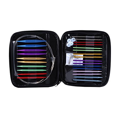 Circular Knitting Needles Set Size 13 Interchangeable Aluminum Knitting
