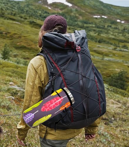 Image of Wanty Neoprene 20 Oz Insulated Water Drink Bottle Cooler Carrier Cover Sleeve Tote Bag Pouch Holder Strap for Climbing Cycling and Running Outdoor Activities