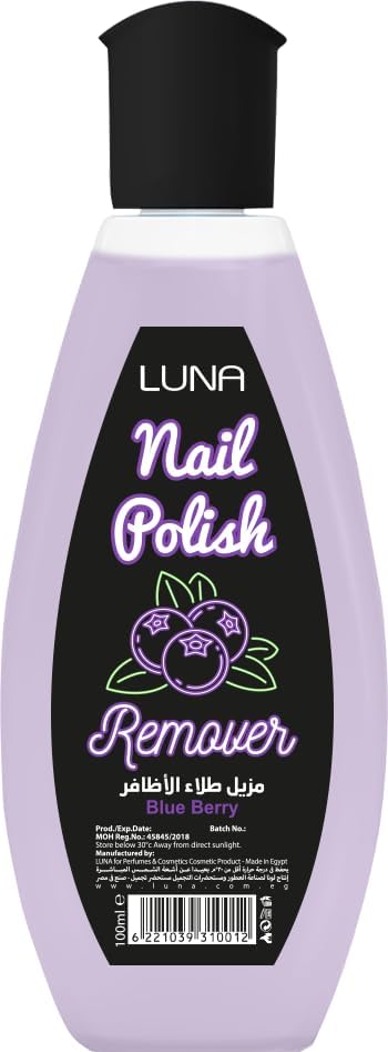 Luna Blue Berry Oval Nail Polish Remover 100 Ml