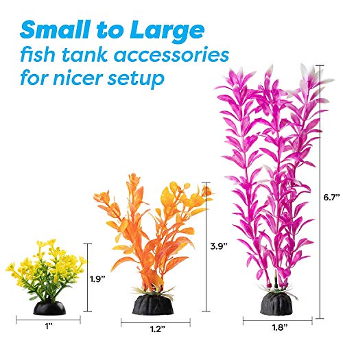 image for AroPaw Aquarium Decorations 20 Or 23 Pack Lifelike Plastic Decor Fish 