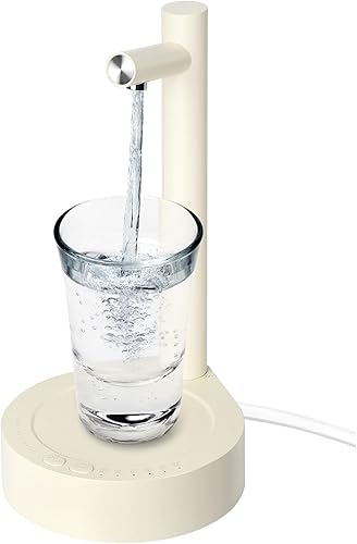 Dispensador inteligente de botellas de agua de escritorio, bomba de botella de agua eléctrica extraíble portátil de 5 galones, bomba universal de