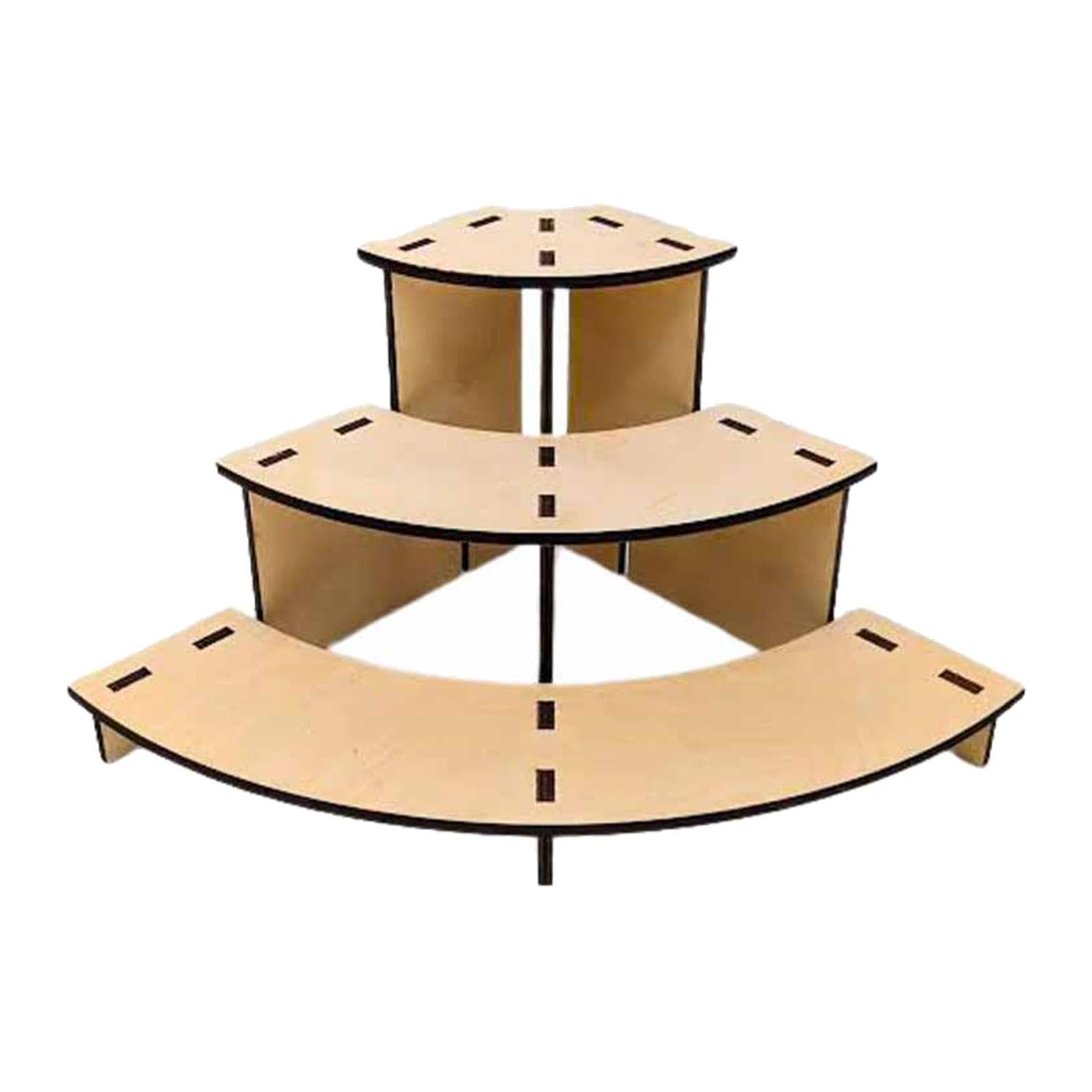 Baoblaze 3-stufiger Tisch-Ausstellungsständer für den Einzelhandel, Ausstellungsständerhalter, Eckregal für Messen, Bauernmärkte, Sammlungen, Theken, Tassen