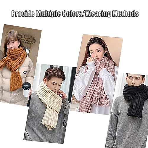 Winter Chunky Knit Scarf for Women Ultra Soft Thick Warm Knitted Scarf Long Knit Scarves for Women's Cold Weather3