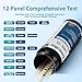 Antmoilios 12-Panel UTI Test Strips Kits for Urinalysis 100ct, Women Urine Treatment & Prevention at Home, URS Testing Kit for Kidney, Liver, UTI, Keto Diet, Ketosis, Hydration, Proteinuria, & More