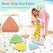 Costzon Stepping Stones for Kids, Set of 6 Non-Slip Toddler Balance Stones, Sensory Toys for Promoting Motor Skills, Indoor & Outdoor Play, Stackable Obstacle Course Coordination Game for Ages 3+