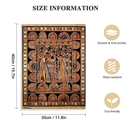Wedding Scene Tutankhamun Ancient Egyptian Papyrus Painting Poster Canvas Wall Art Prints For Wall Decor Room Decor Bedroom Decor Gifts 20X26Inch(51X66Cm) Frame-Style #TOP1