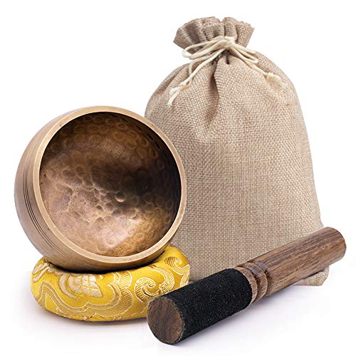 DomeStar Tibetan Singing Bowl Set, 2.8 Inch Sound Bowl Meditation Bowl