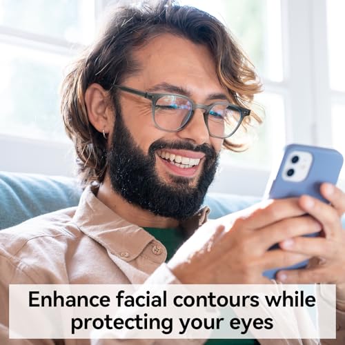 Image of Dollger Square Blue Light Blocking Glasses Women Men Computer Eyeglasses Fashion Light Weight TR90 Blue Light Glasses