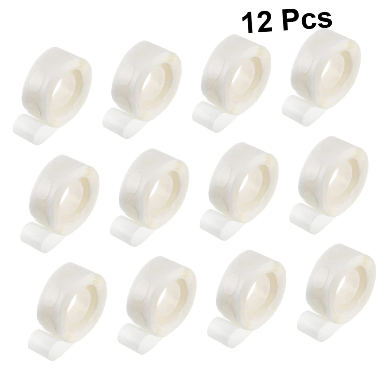 Operitacx 24rollos Cinta Adhesiva Doble Cara Transparente Puntos para Globos Removibles Rastro Decoraciones De Bodas y Manualidades Puntos Total