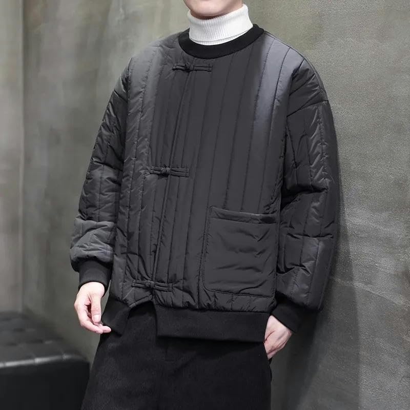 Veste d'hiver homme style chinois matelassé coton premium - 2