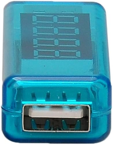 Miniatura 4 de KW-202 Pantalla Digital USB Probador de tensión portátil Voltímetro Probador de batería para Banco de energía Teléfono Móvil Celular - Azul