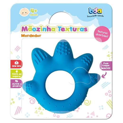 Toyster Mãozinha Texturas - Mordedor Argola - Brinquedos