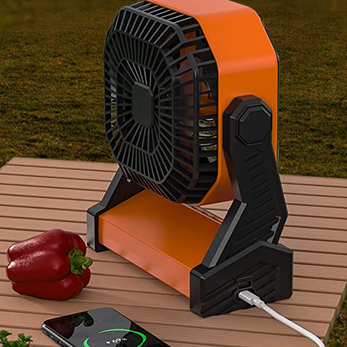 Ventilador de camping con gancho ajustable de luz para refrescar e iluminar tu refugio 3