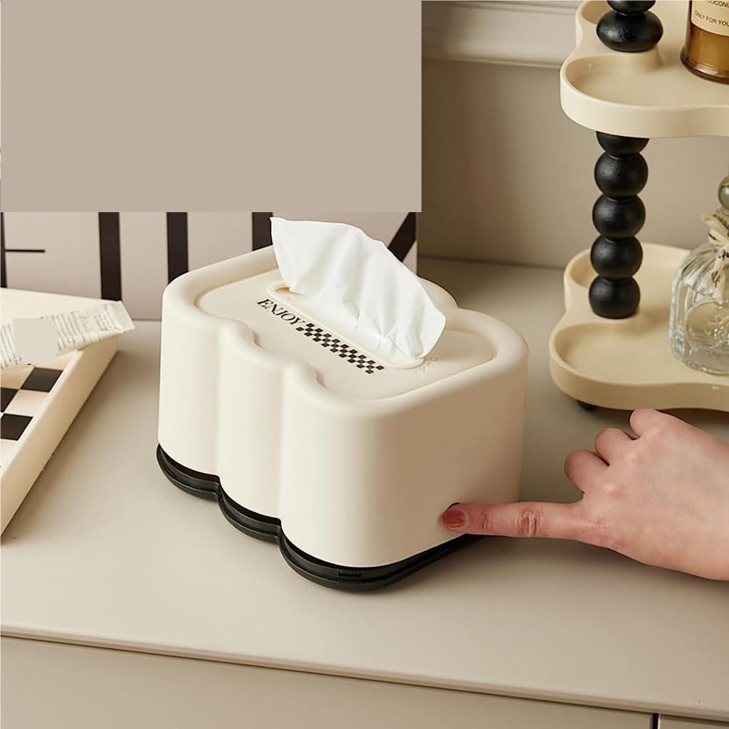 Boîte à Mouchoirs En Cuir Ovale TISTIK – Rangement Stylé Pour Salle De Bain, Cuisine Ou Salon