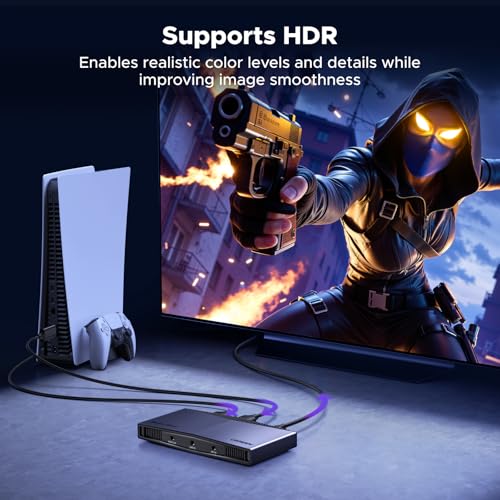 Image of UGREEN 4K@30Hz Video Capture Card USB 3.2 4K@60Hz Input Passthrough | 24 /7 Live Streaming FPGA Broadcasting, Low Latency, Compatible with Switch 2 PS5 Xbox PC Camera Mac OBS XSplit