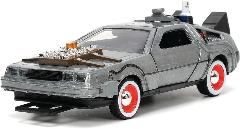 Back to The Future Part III 1:32 Time Machine Die-cast Car, Toys for Kids and Adults