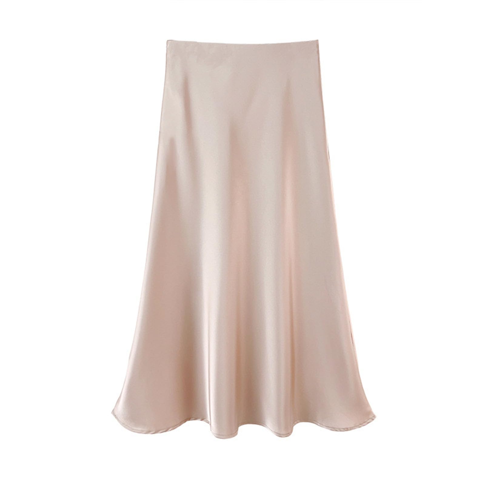 TEidea Satynowa spódnica satynowa spódnica midi: elegancka i wyszczuplająca długa satynowa spódnica z rybim ogonem z bezszwową, spódnice damskie