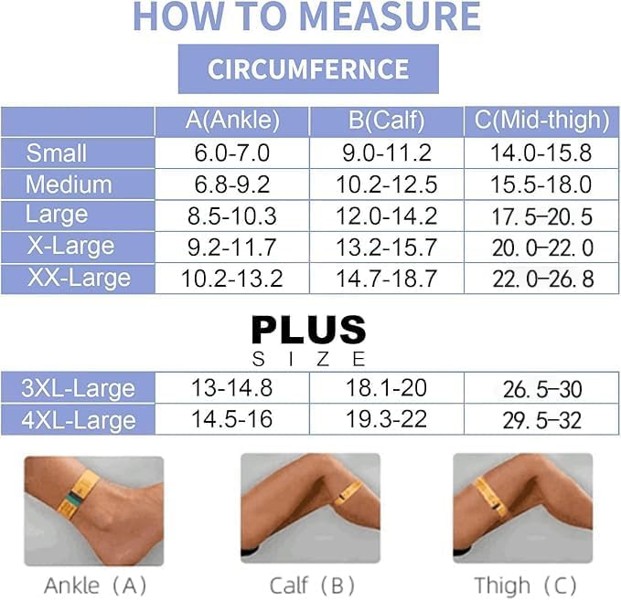 Compression Stockings for Women & Men, 15-20mmHg Thigh High Compression Socks,Closed Toe Medical Compression Socks with Silicone Dot Band-Best Support for Running Nursing Sports Varicose Veins - Image 4