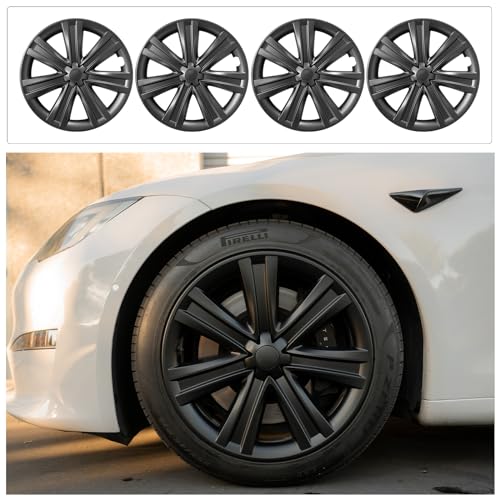 Model Y (2020-2024) Model S(2022-2024) Wheel Cover for Tesla 4PCS 19 Inch Arachnid Style Replacement Hub Caps ABS Car Accessories
