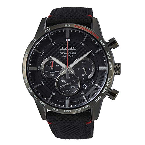Image of Seiko Analog Black Dial Men's Watch-SSB359P1