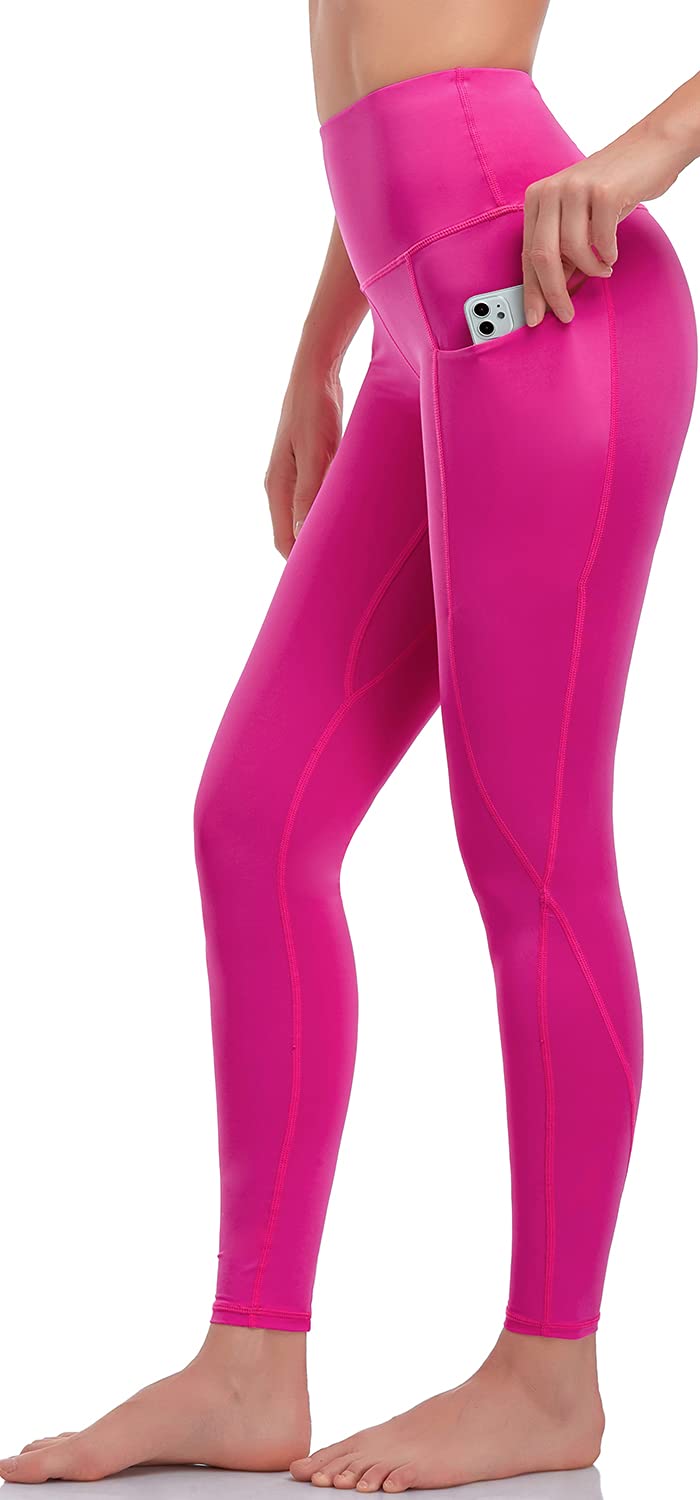 CAMMUR Women's Naked-Feeling High Waisted Leggings, Buttery-Soft Tummy Control Yoga Pants with Pockets for Workouts - 7/8
