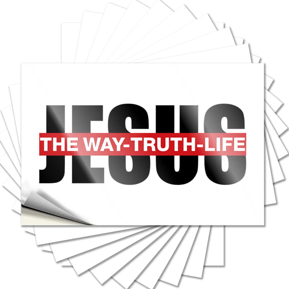 JNBT Jesus The Way, Truth, Life - Decal Book Wall Art Teacher Bulk Bar Sign
