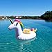Blovec 5 Pack Inflatable Drink Holders Inflatable Cup Coasters Drink Floats Swimming Drink Holder Unicorn Flamingo Palm Tree Mushroom Swan for Pool Party (Colorful)