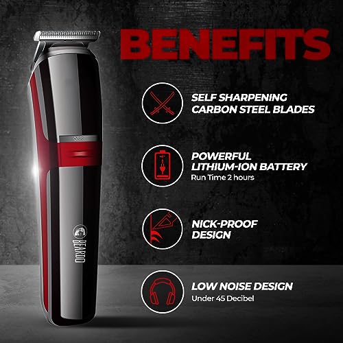 Beardo Ape-X 3-in-1 Multipurpose Trimmer for Men | Grooming Kit :- Trimmer, Shaver, Ear & Nose Trimmer | Stainless Steel self-sharpening blades |... - Image 5