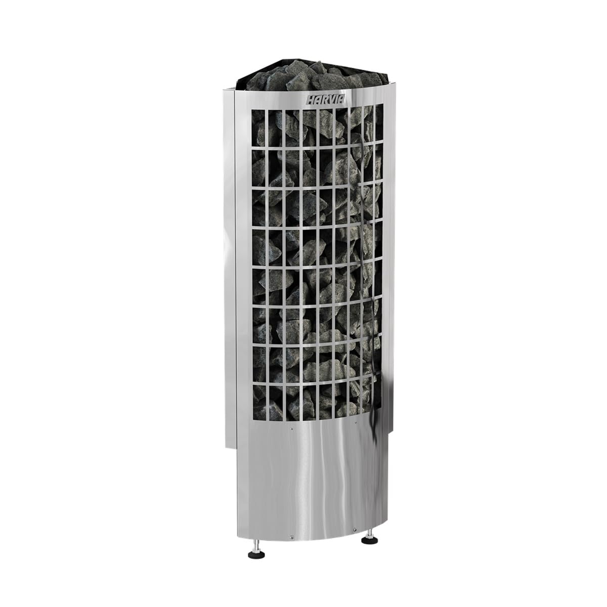 Harvia Cilindro Corner PCC90XE Piec narożny 9,0 kW – Elektryczny piec kolumnowy do narożnika, 8–14 m³, 50 kg kamieni, stal nierdzewna (wymagany sterownik)
