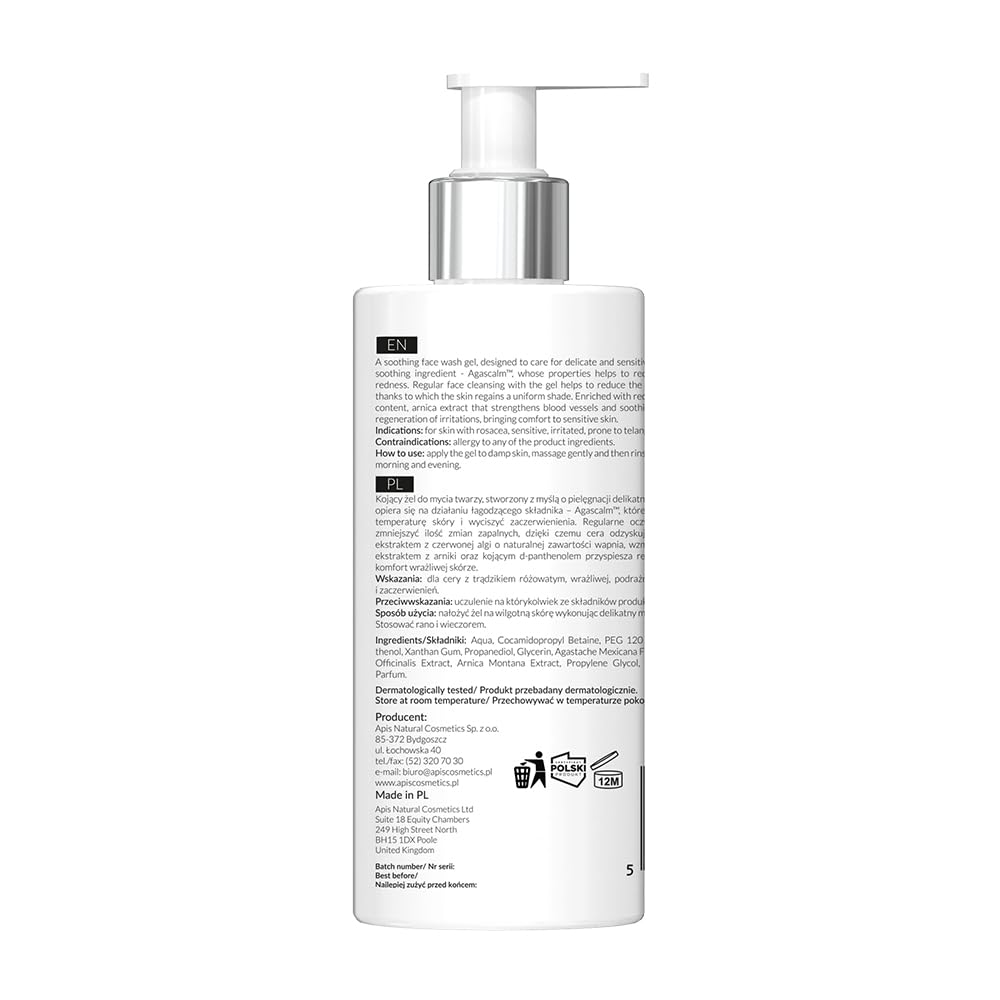 Apis Rosacea-Stop Soothing & Calming Facial Cleansing Gel, White - Image 2
