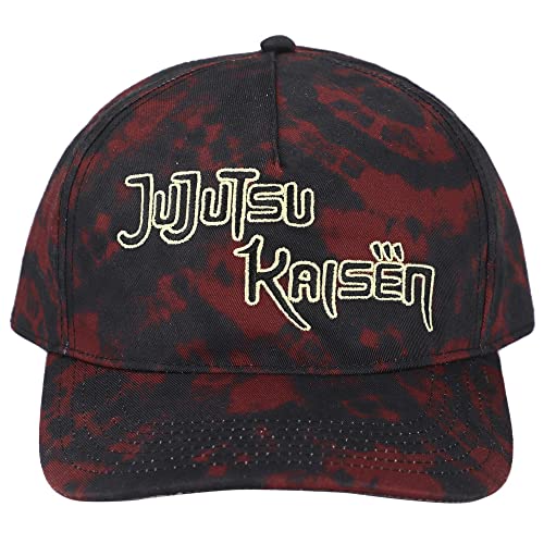 Jujutsu Kaisen Yuji And Sukuna Anime Cartoon Series Embroidered Art Black & Red Snapback Hat #TOP13