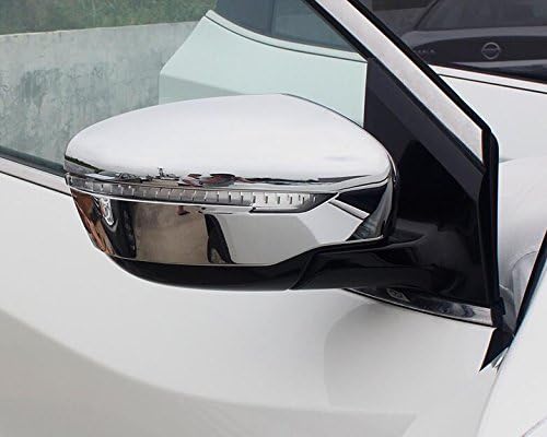 2pcs Chrome Rearview Side Mirror Molding Cover Trim Strip Decorative Emblems for Nissan Murano 2015 2016 2017 2018 2019 2020 2021 2022 2023