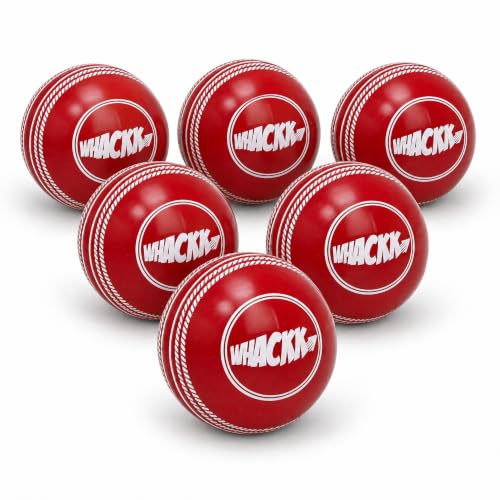 Image of WHACKK I10 T-20 Wind Ball 72MM 120GMS Red Premium Color 6 | Synthetic Practice Cricket Balls | Swing Balls for Match, Training, Indoor, Outdoor & Street Cricket